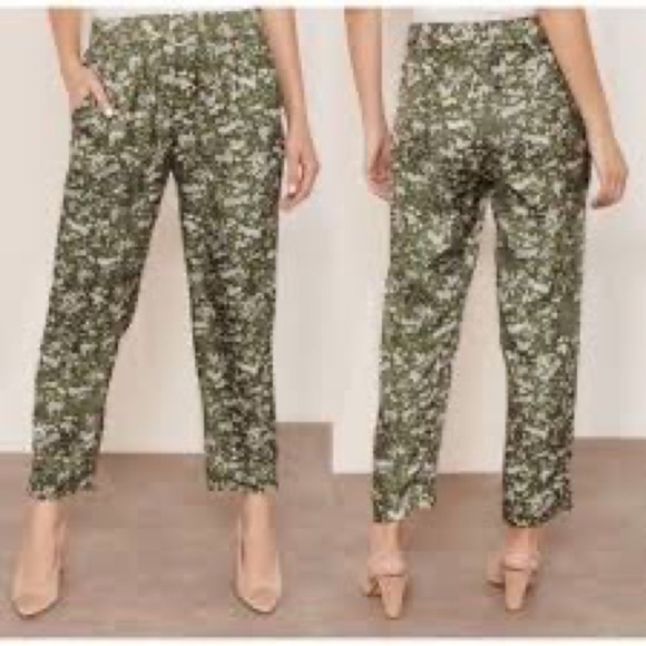J. Crew Pants - J.Crew Silk Pull On Jungle Cat Pants